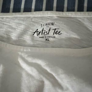 Two jcrew factory Artist tshirts. Long sleeve XL. Barely worn.